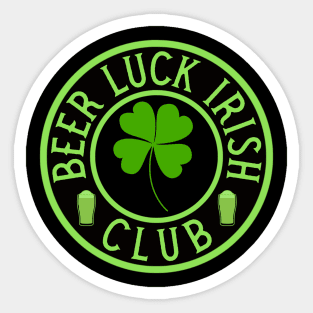 Good Luck Charm - Beer Luck Irish Club Sticker